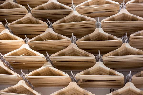 Slim Wood Hangers - Bamboo Wood Hangers