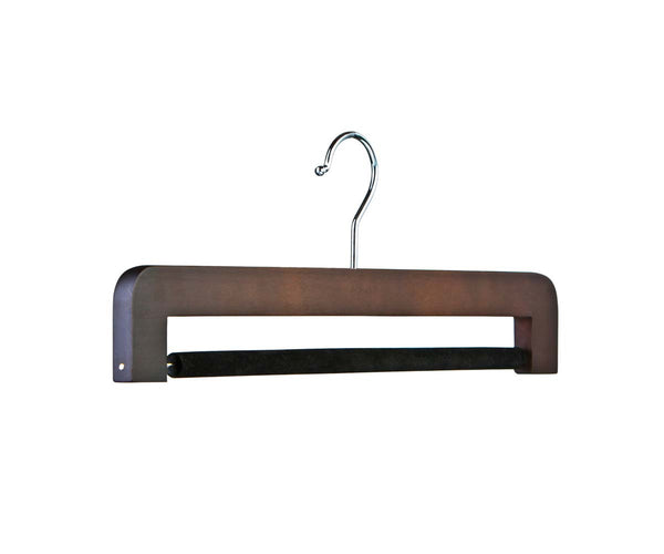 Men's Wooden Suit Hangers with Velvet Trouser Bar by Butler Luxury